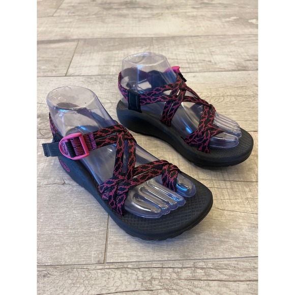 Chaco Shoes - Chaco Z Sandals Women Size 6 Black Pink Straps Adjustable Outdoor Sport